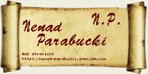 Nenad Parabucki vizit kartica